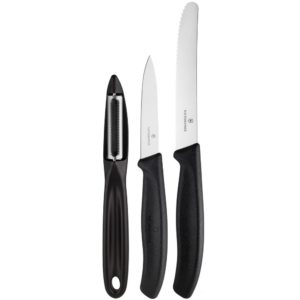 Набор ножей Victorinox Swiss Classic Paring, черный - черный