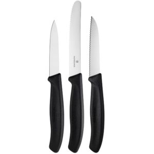 Набор кухонных ножей Victorinox Swiss Classic Paring, черный - черный