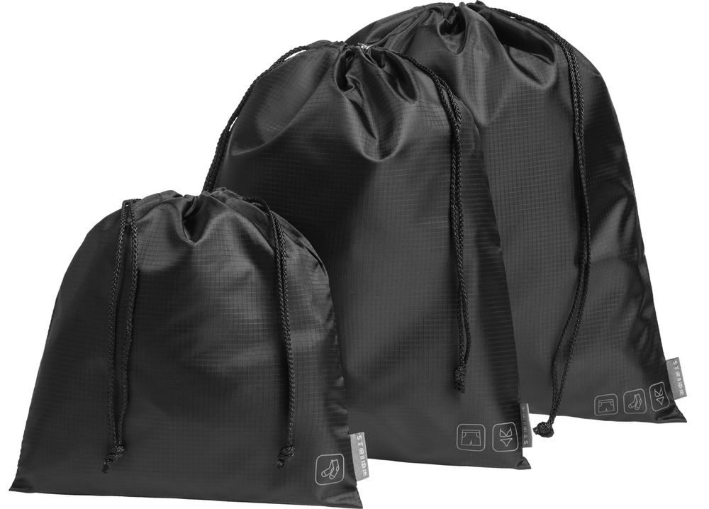 Дорожный набор сумок Stora, черный - черный