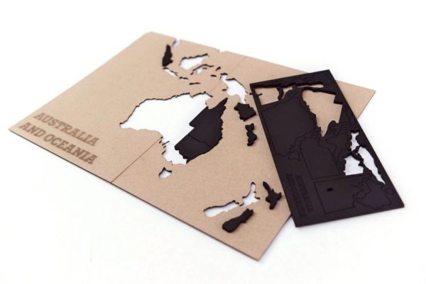 Деревянная карта мира World Map True Puzzle Large