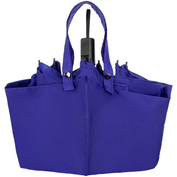 Зонт-сумка складной Stash - синий