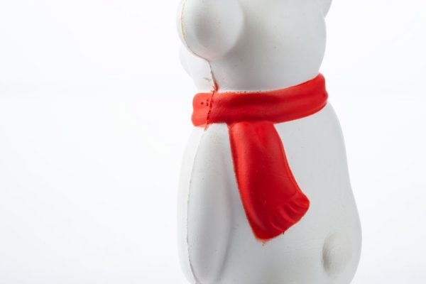 Сквиши-антистресс «Мишка», с красным шарфом