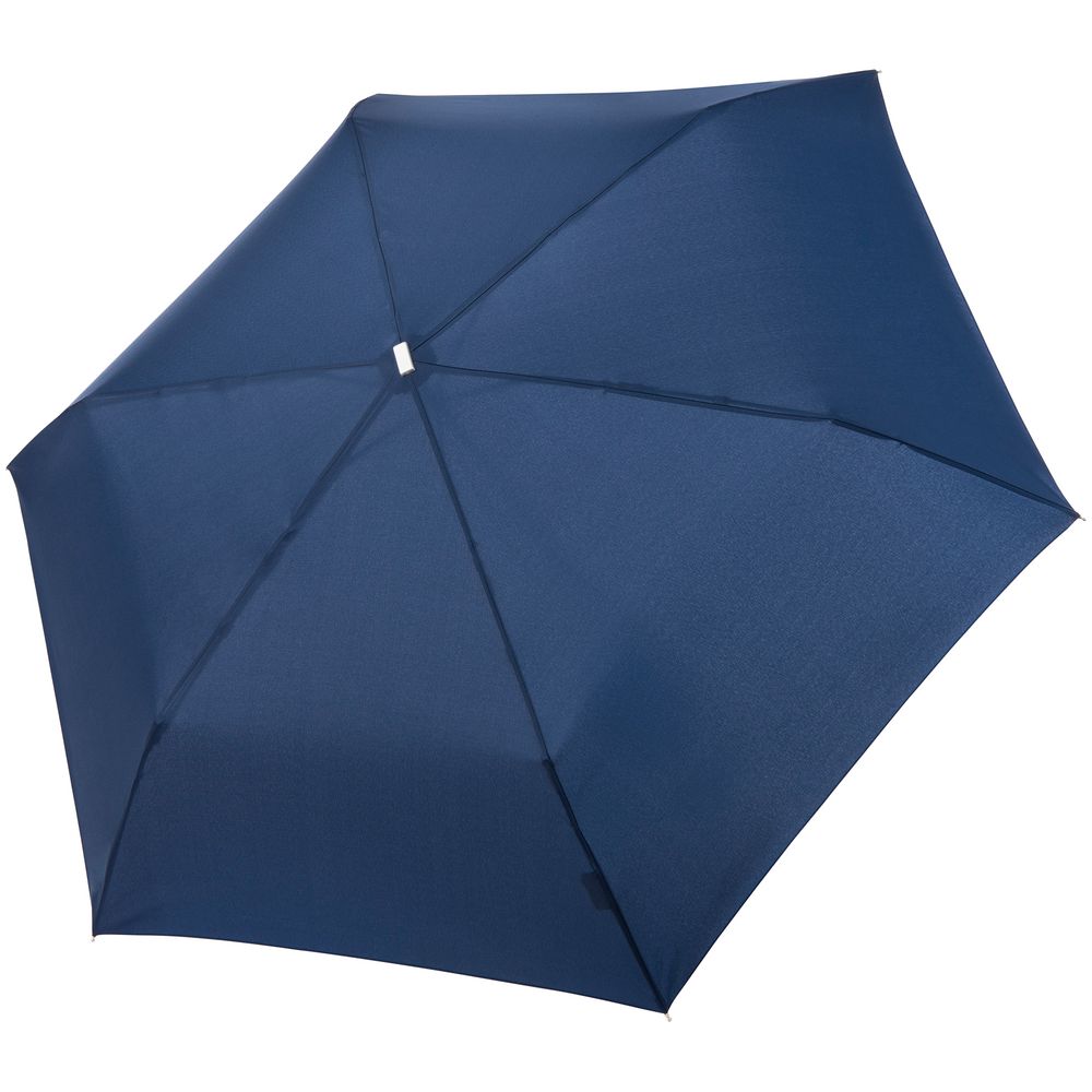 Зонт складной Fiber Alu Flach - синий