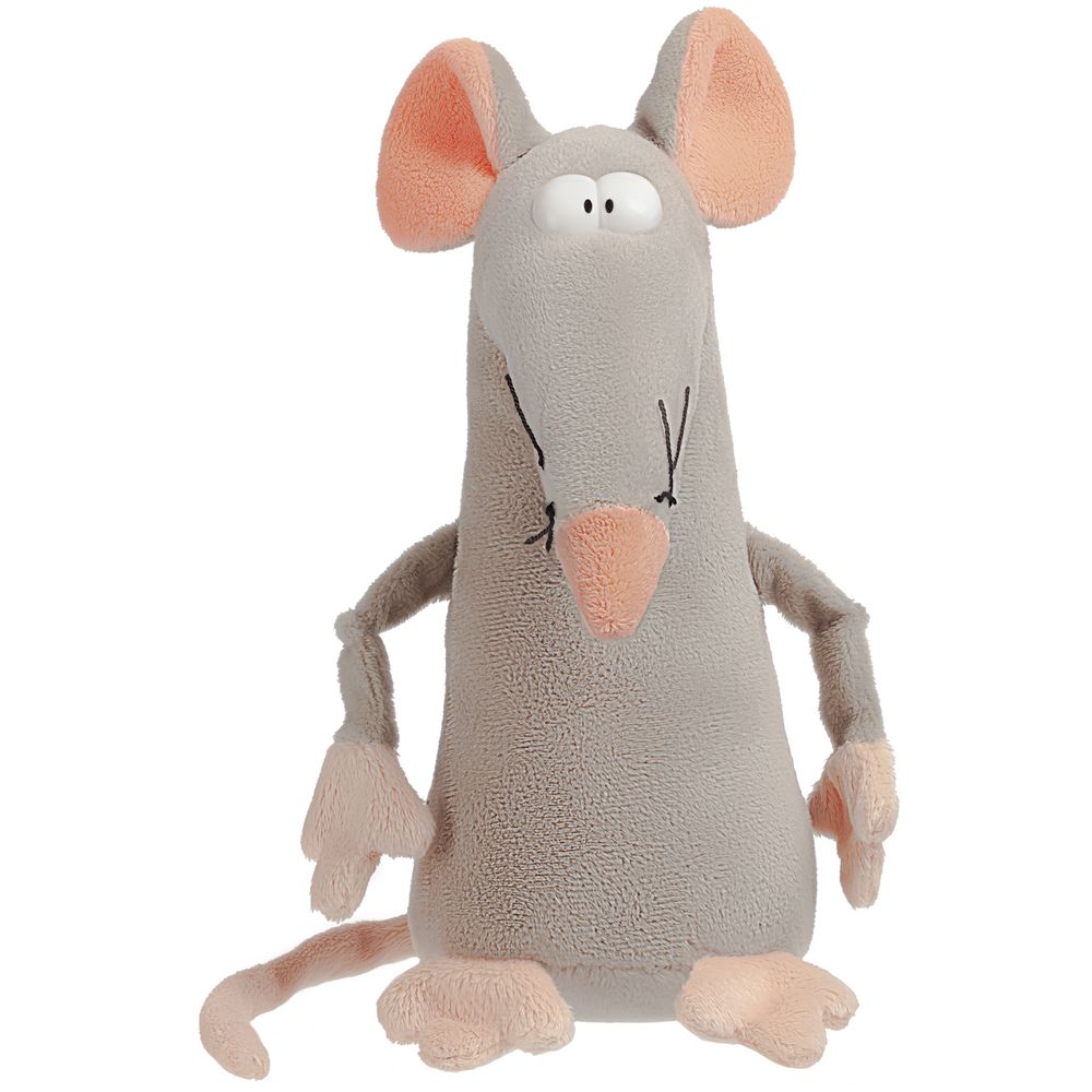 Мягкая игрушка «Мышонок Dude», серо-розовый - серый