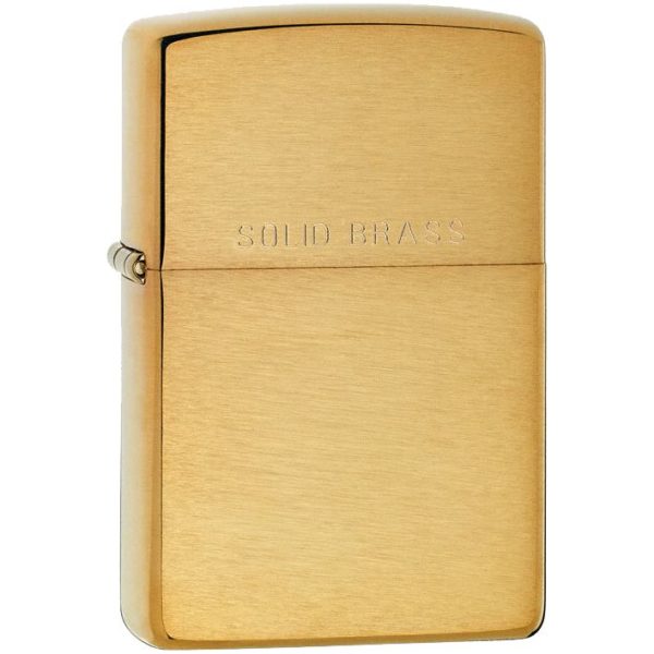 Зажигалка Zippo Classic Brushed, золотистая - золотистый