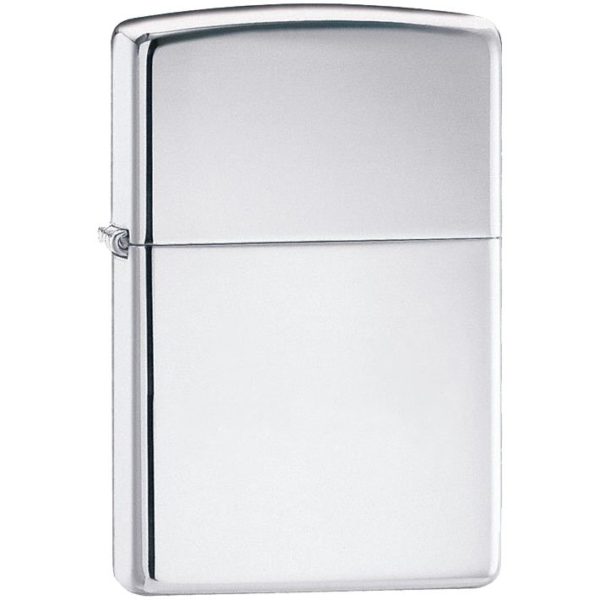 Зажигалка Zippo Classic High Polish, серебристая - серебристый