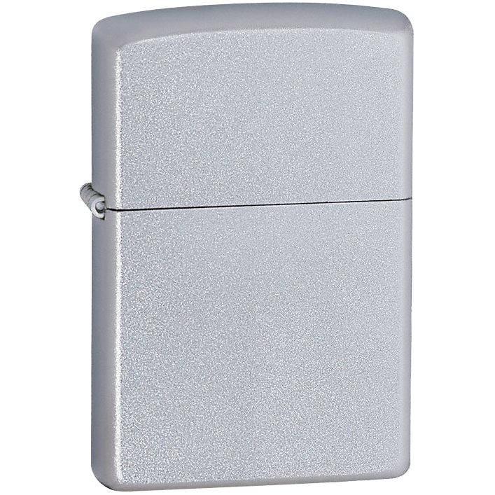 Зажигалка Zippo Classic Satin, серебристая - серебристый