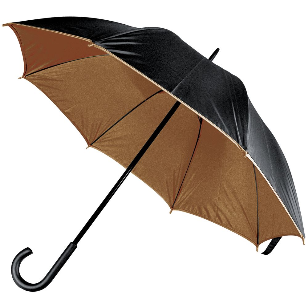 Зонт-трость Downtown черный с - черный