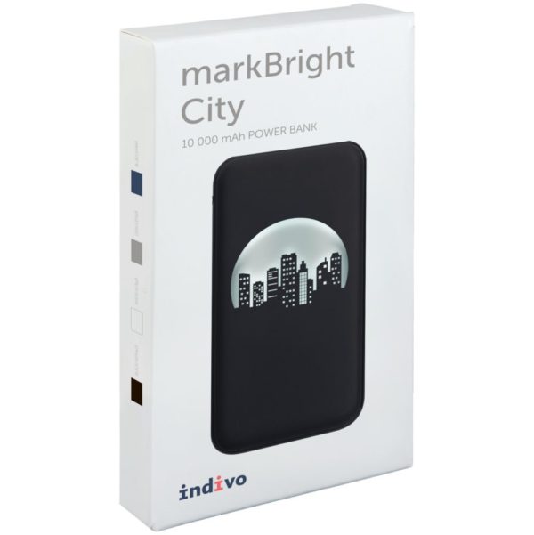 Аккумулятор с подсветкой markBright City 10000 мАч