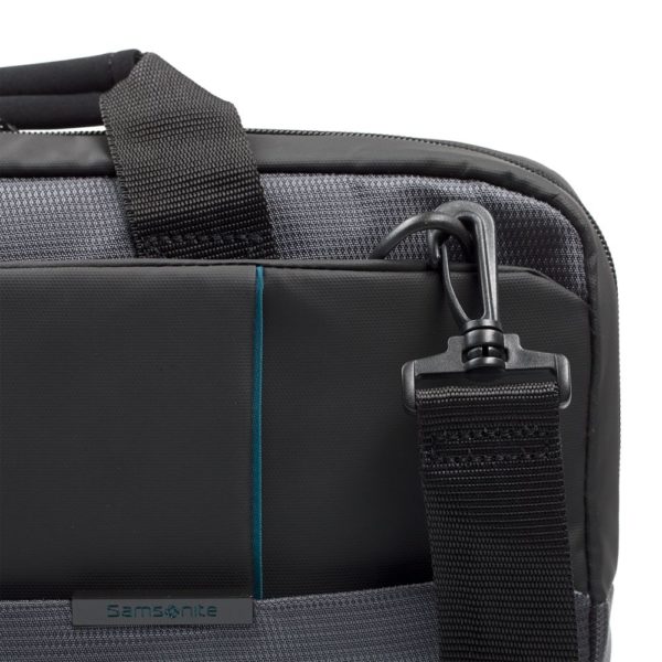 Сумка для ноутбука Qibyte Laptop Bag, темно-серая с черными вставками