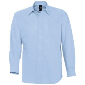 Рубашка мужская с длинным рукавом Boston - голубой