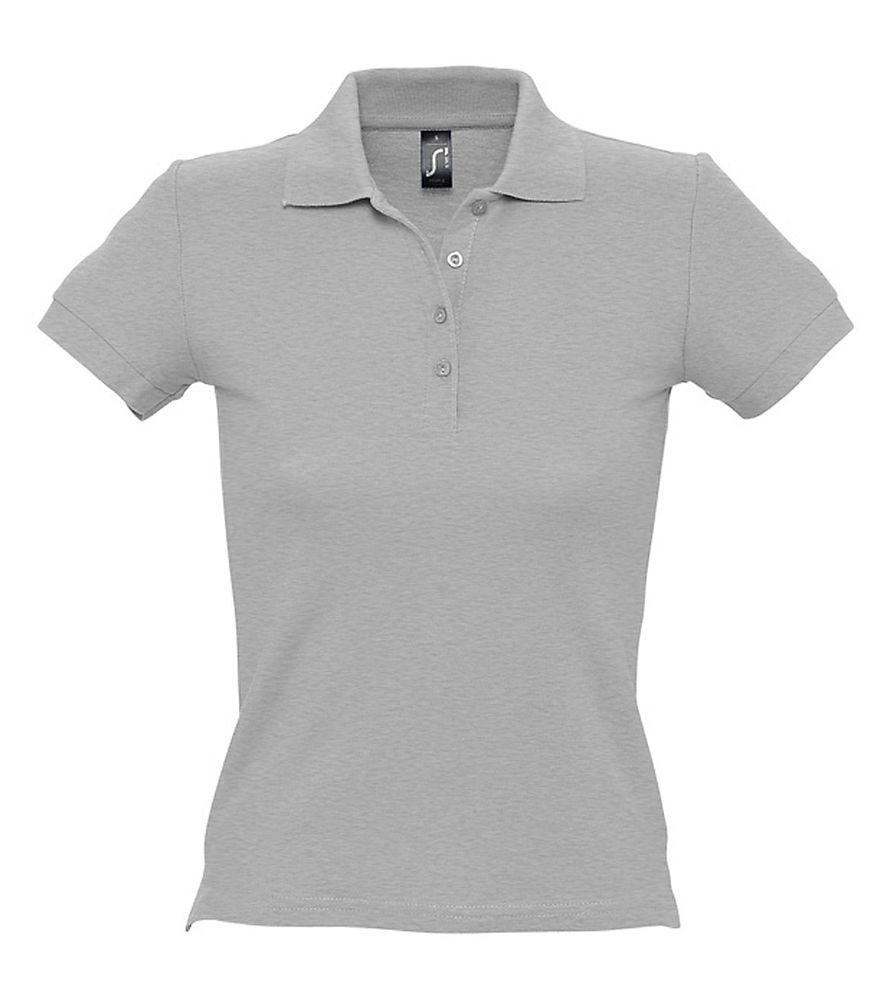Рубашка поло женская People 210 - серый
