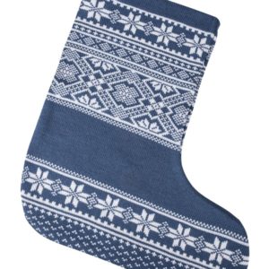 Новогодний носок «Скандик», синий (индиго) - синий
