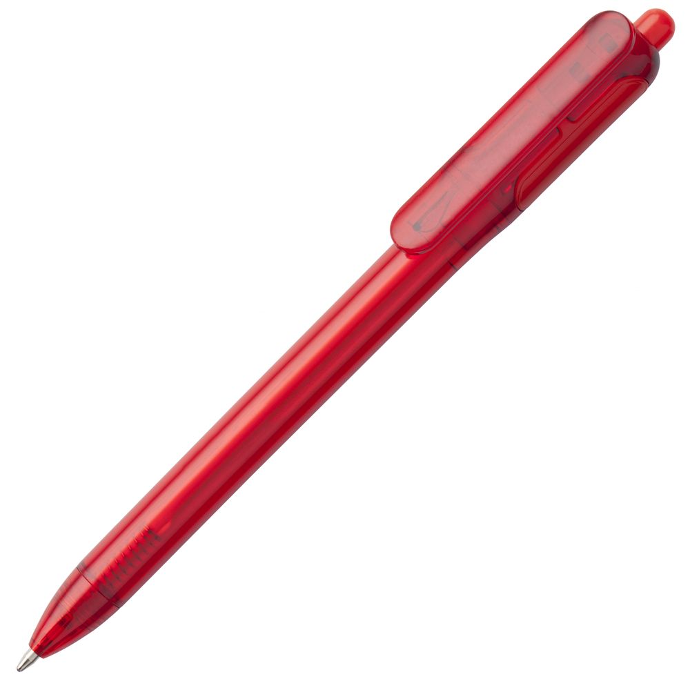 Ручка шариковая Bolide Transparent, красная - красный
