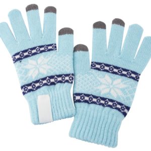 Сенсорные перчатки Snowflake, голубые - голубой