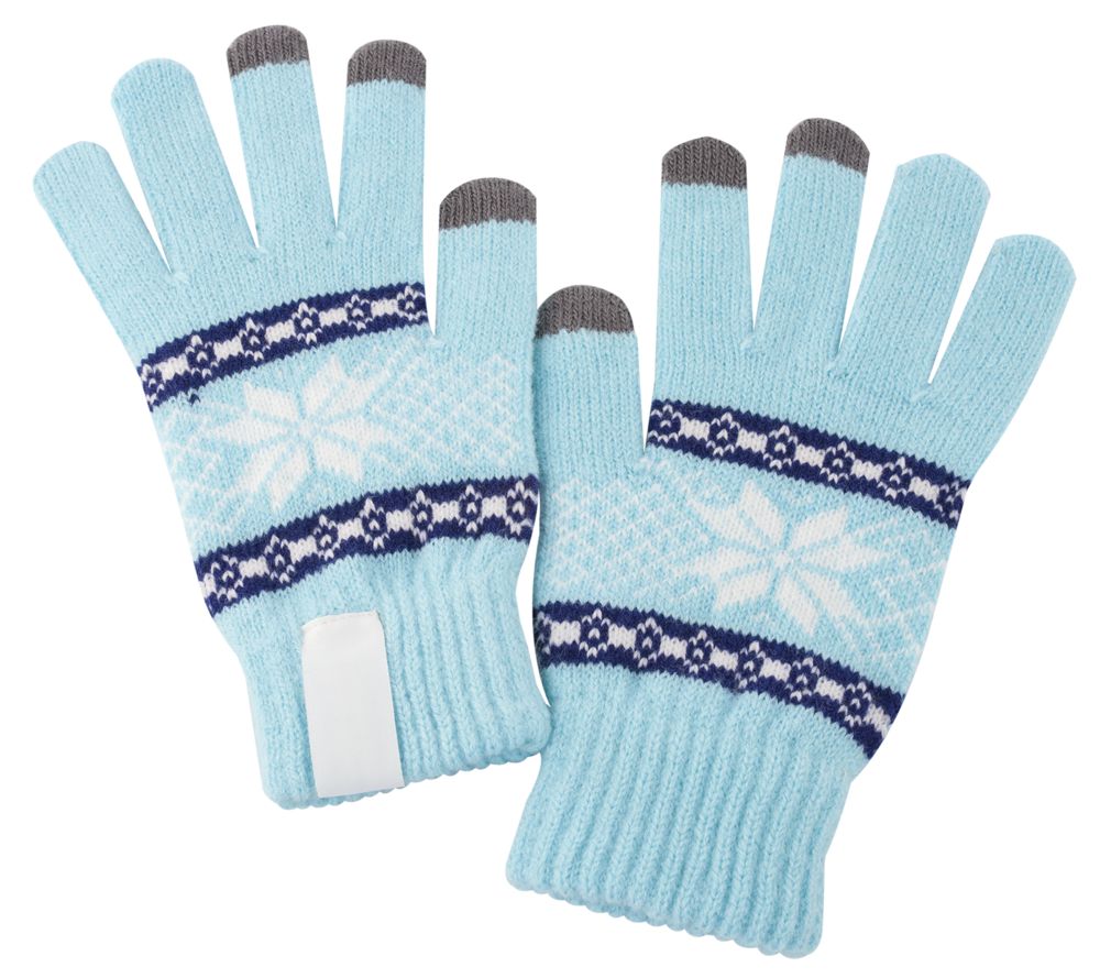 Сенсорные перчатки Snowflake, голубые - голубой