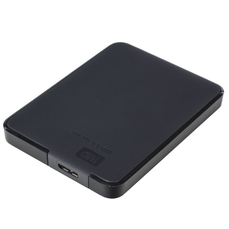 Внешний диск WD Elements, USB 3.0, 1Тб, черный - черный