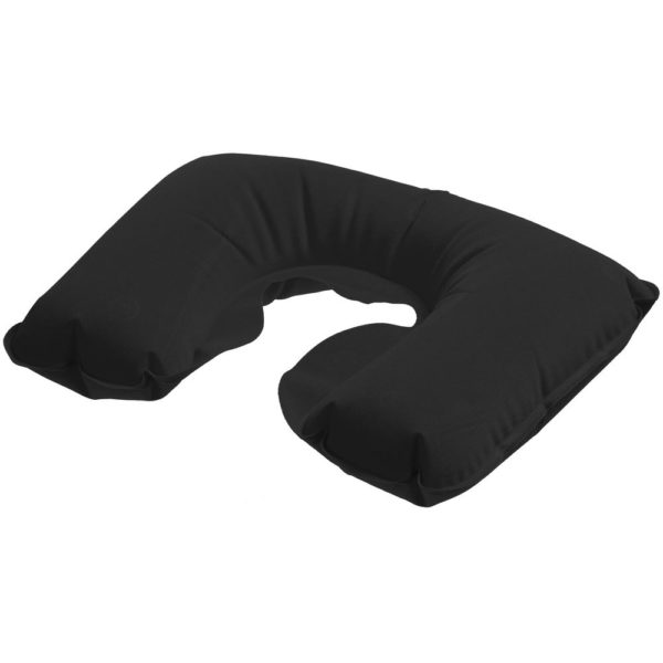 Надувная подушка под шею в чехле Sleep - черный