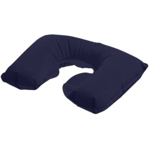 Надувная подушка под шею в чехле Sleep - синий