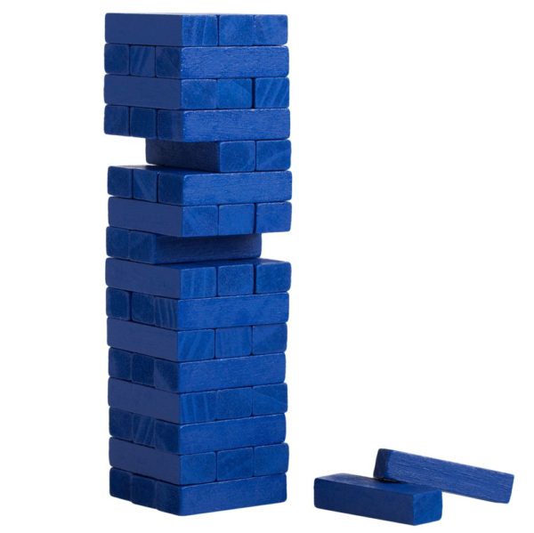 Игра «Деревянная башня мини» - синий