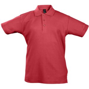 Рубашка поло детская Summer II Kids 170 - красный