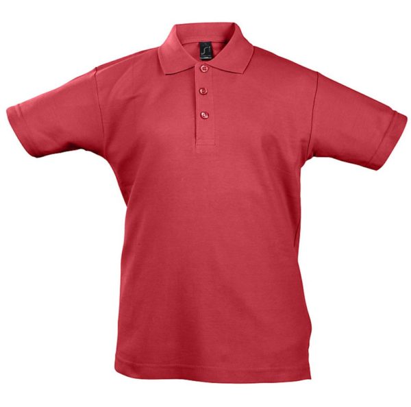 Рубашка поло детская Summer II Kids 170 - красный