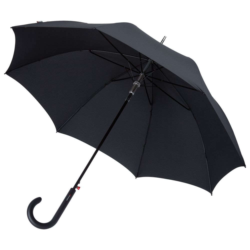 Зонт-трость E.703, черный - черный