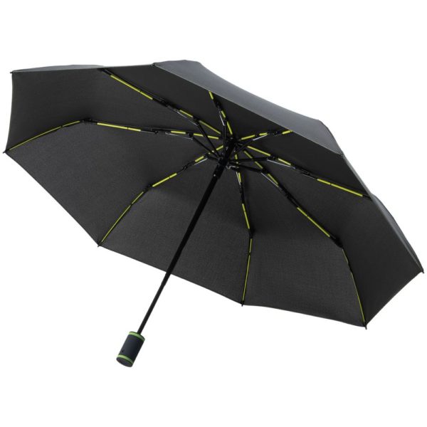 Зонт складной AOC Mini с цветными спицами ver.2 - зеленый