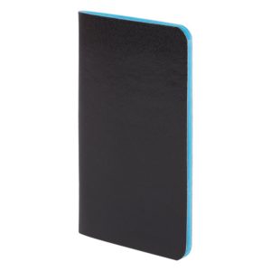 Блокнот Excentrica, черный с голубым - черный