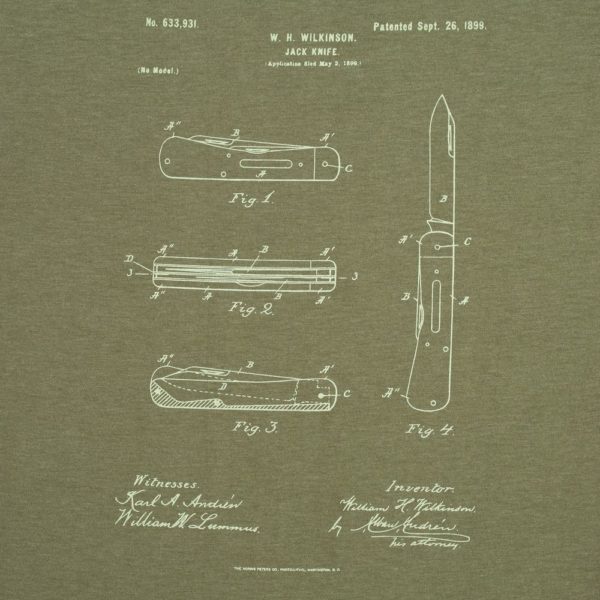 Футболка приталенная Old Patents. Knife