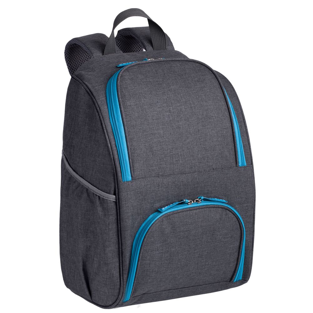 Изотермический рюкзак Liten Fest, серый с синим - синий