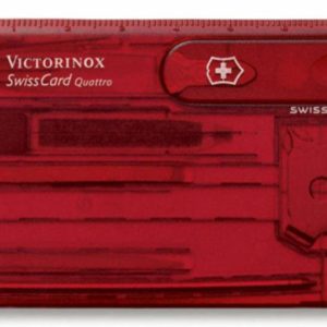 Набор инструментов SwissCard Quattro - красный
