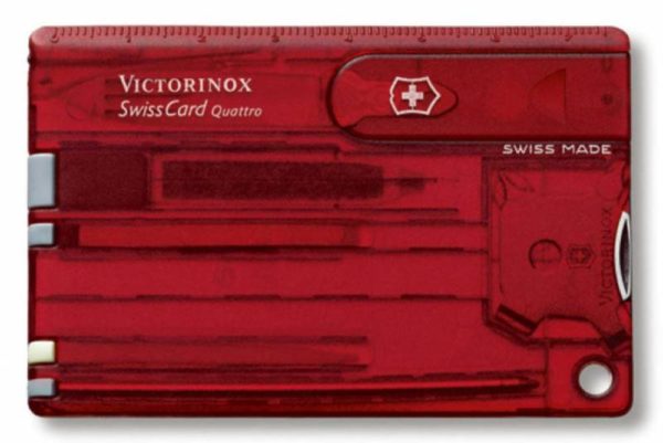 Набор инструментов SwissCard Quattro - красный