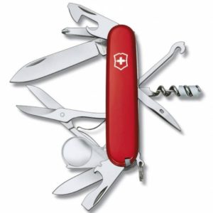 Офицерский нож Explorer 91, красный - красный