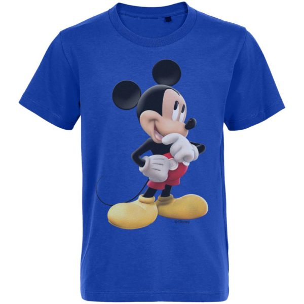 Футболка детская Mickey Mouse, ярко-синяя