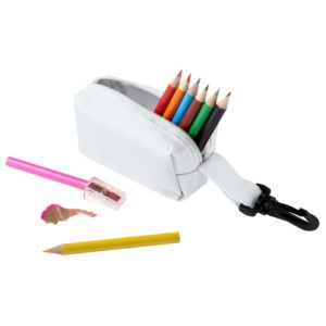 Набор Hobby с цветными карандашами и точилкой - белый