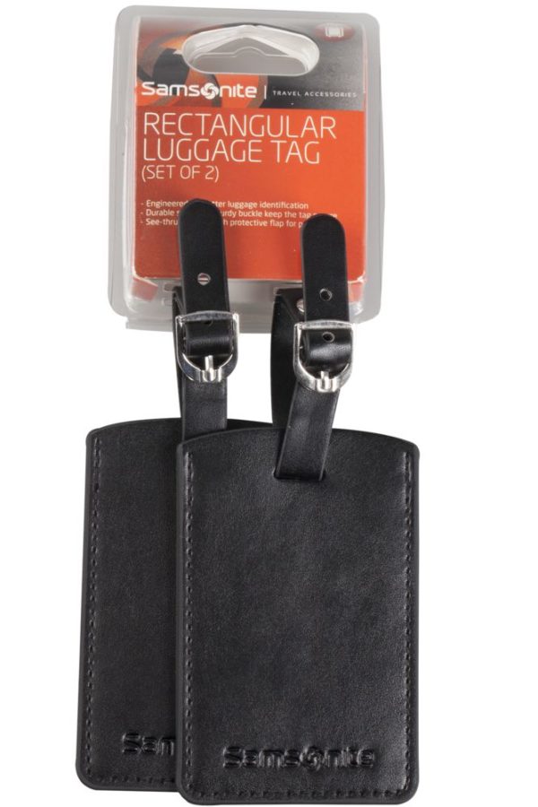 Набор из 2 бирок Luggage Accessories, черный - черный