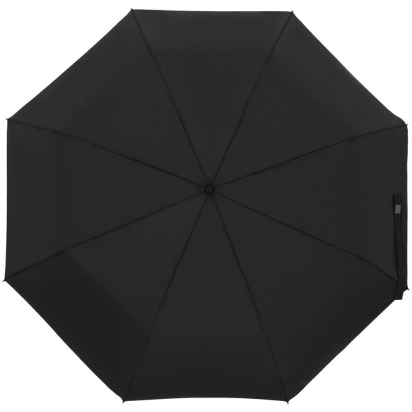 Зонт складной Show Up со светоотражающим куполом - черный