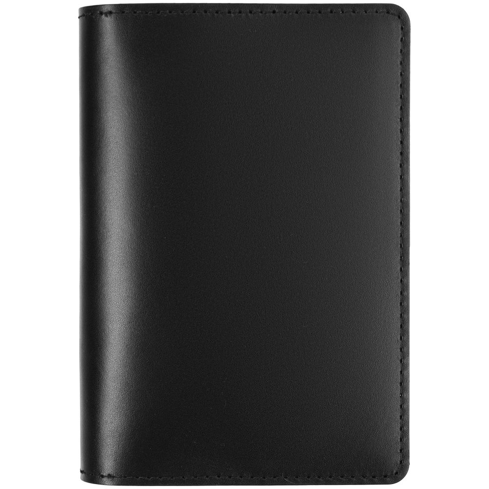 Обложка для паспорта inStream, черная - черный