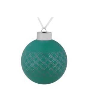Елочный шар Queen 8 см - зеленый