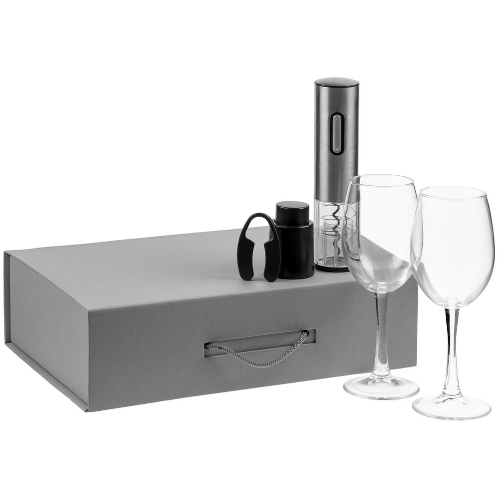 Набор Wine Case, серый - серый
