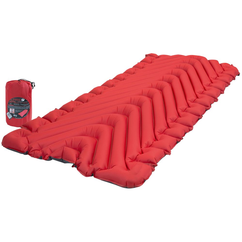 Надувной коврик Insulated Static V Luxe, красный - красный