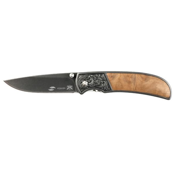 Складной нож Stinger S055B, коричневый - коричневый