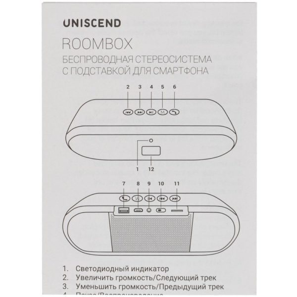 Беспроводная стереоколонка Uniscend Roombox