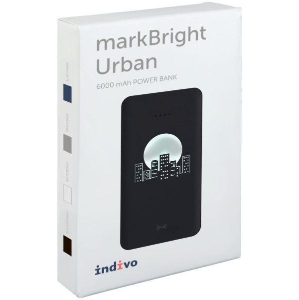 Аккумулятор с беспроводной зарядкой markBright Urban 6000 мАч