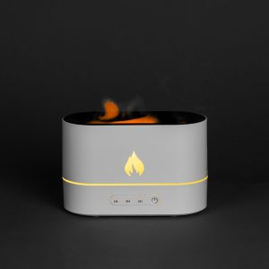 Увлажнитель-ароматизатор с имитацией пламени Fuego - белый